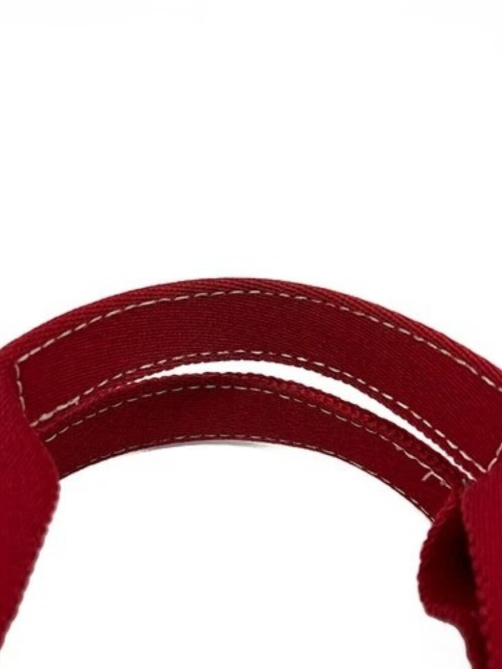 HERMES Sac Deauville Tote MM - Red Canvas None Tote Bag - Picture 9 of 10